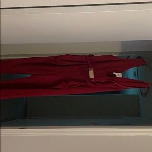 Burgundy maternity jumpsuit NWT